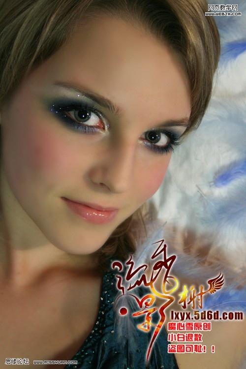 ps轉(zhuǎn)仿手繪教程:幻夢紫色彩妝美圖_網(wǎng)頁設(shè)計(jì)