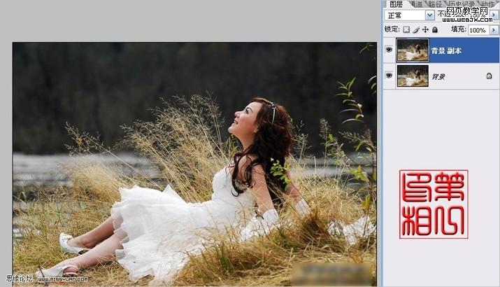photoshop調(diào)色教程:漂亮的月桂女神_webjx.com