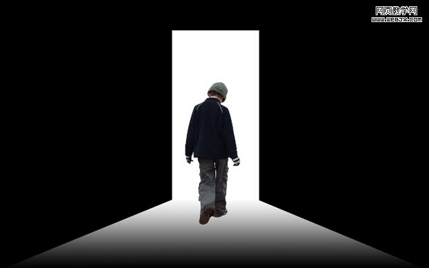 ps合成教程:走進神秘發光之門的男孩-webjx.com