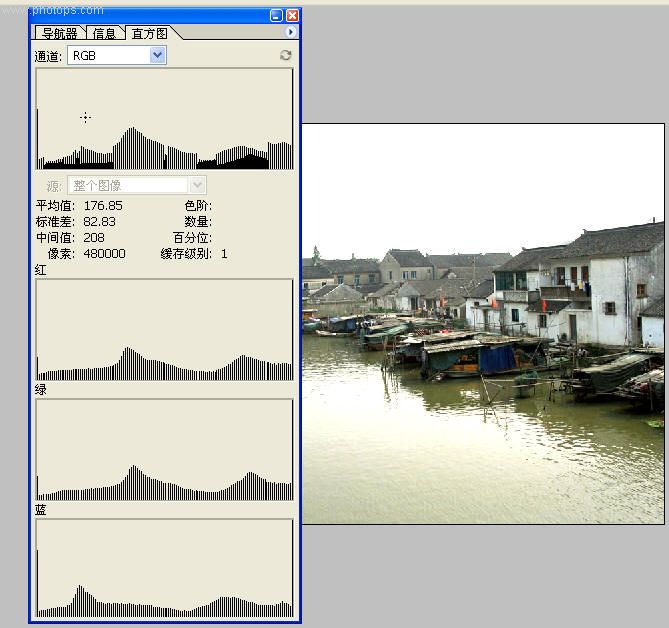 photoshop色階處理圖片入門教程_網(wǎng)頁設(shè)計