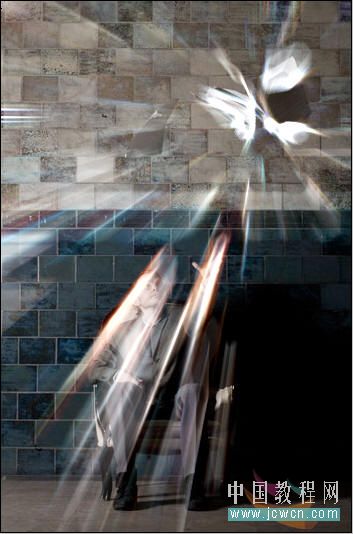 photoshop濾鏡為照片做光線照射效果