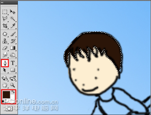 photoshop cs4繪制矢量312植樹節卡通宣傳畫