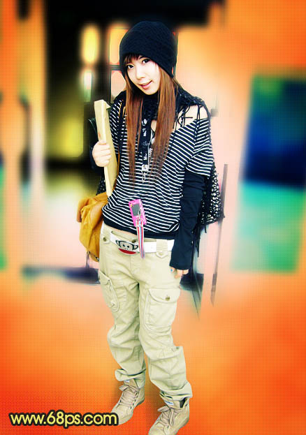 photoshop教程:mm照片變艷麗橙紅色調_webjx.com