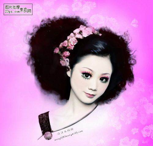 photoshop教程:為mm制作美麗動人的藝術(shù)照