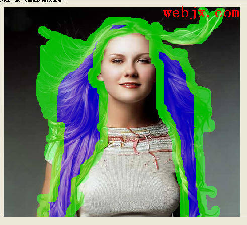 photoshop抽出濾鏡制作紅發飛揚氣質美女_webjx.com