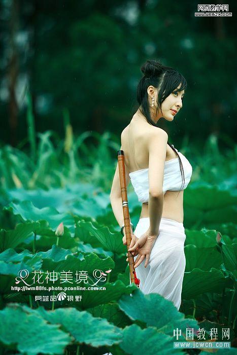 photoshop調(diào)出荷花仙子的藝術(shù)效果