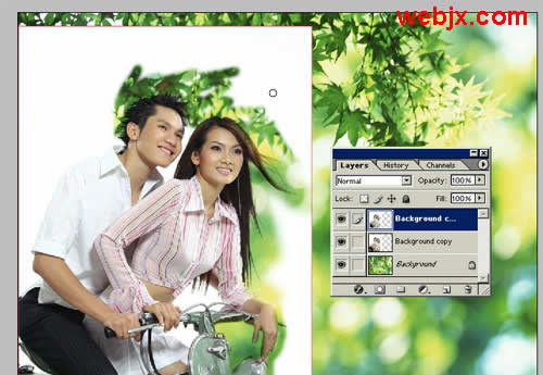 photoshop合成教程:情侶照與風(fēng)景照片