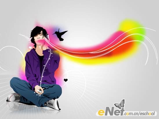photoshop打造時尚音樂宣傳畫面