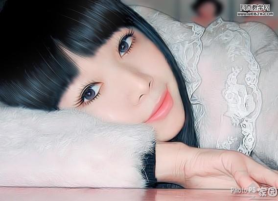 ps調(diào)色教程:卡通仿手繪美女-www.webjx.com
