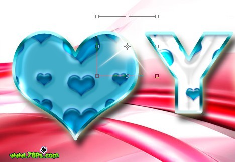 photoshop制作獨(dú)特的i love you水晶字_webjx.com