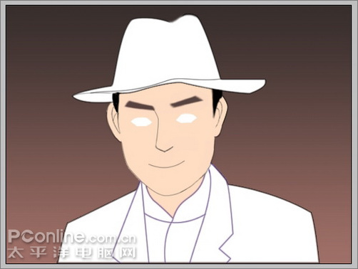 photoshop鼠繪卡通版民國帥哥