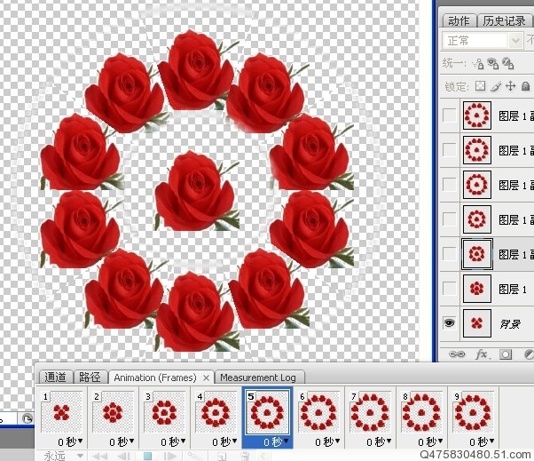 photoshop制作另類的紅玫瑰花動畫_webjx.com