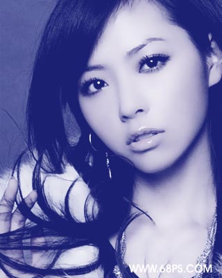 photoshop調色教程:偏藍的的簽名效果