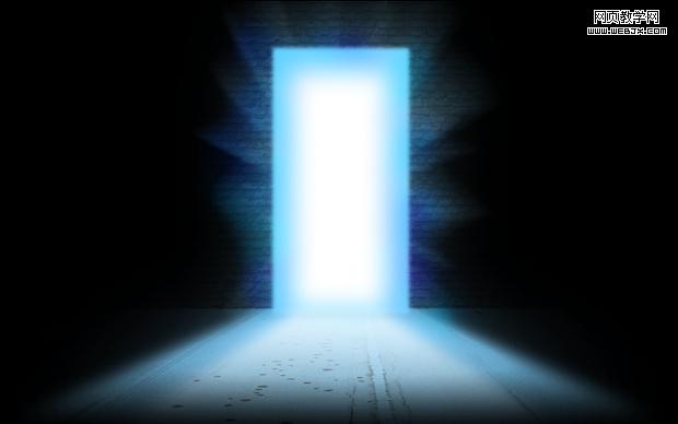 ps合成教程:走進神秘發光之門的男孩-webjx.com