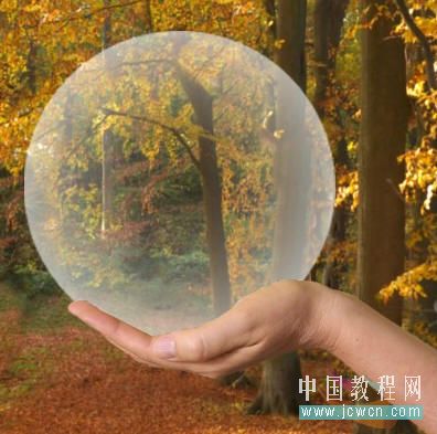 photoshop創(chuàng)意:人物素材合成到水晶地球