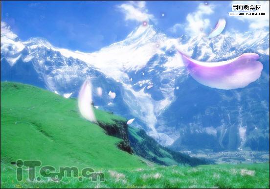 photoshop照片合成教程:夢(mèng)幻雪山-網(wǎng)頁設(shè)計(jì)