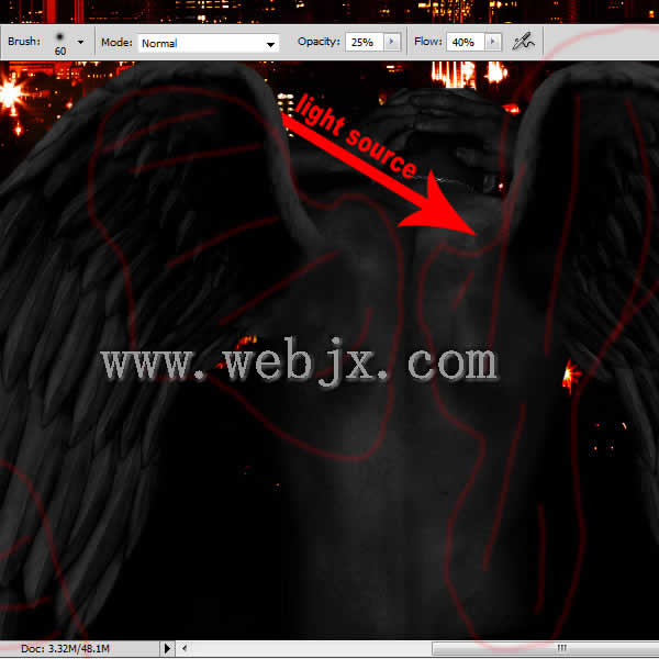 photoshop照片合成:惡魔炸毀城市特效_網(wǎng)頁設(shè)計