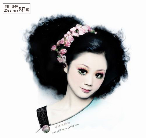 photoshop教程:為mm制作美麗動人的藝術(shù)照
