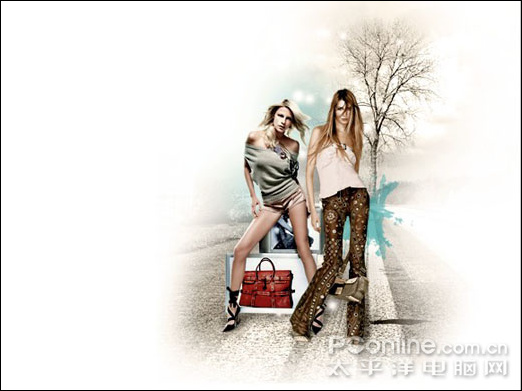 photoshop cs4打造時尚女性主題作品