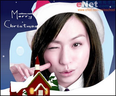photoshop教程:mm圣誕大頭貼的制作_網(wǎng)頁(yè)設(shè)計(jì)webjx.com網(wǎng)絡(luò)整理