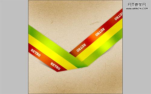 photoshop制作復(fù)古絲帶風(fēng)格網(wǎng)頁(yè)導(dǎo)航_網(wǎng)頁(yè)設(shè)計(jì)26
