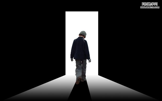 ps合成教程:走進神秘發光之門的男孩-webjx.com