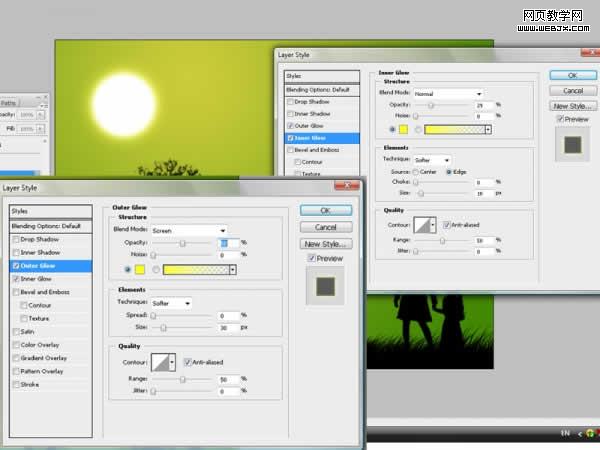 ps合成教程:美麗的黃昏家庭和諧風景-webjx.com