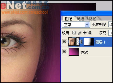 photoshop教程:mm眼睛藝術處理效果_網頁設計webjx.com網絡整理