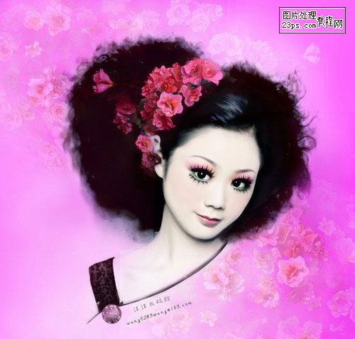 photoshop教程:為mm制作美麗動人的藝術(shù)照