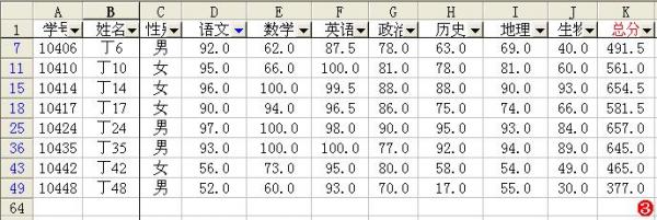 Excel篩選功能應(yīng)用