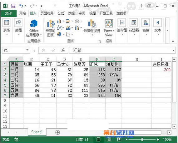 如何在Excel 2013制作達標圖