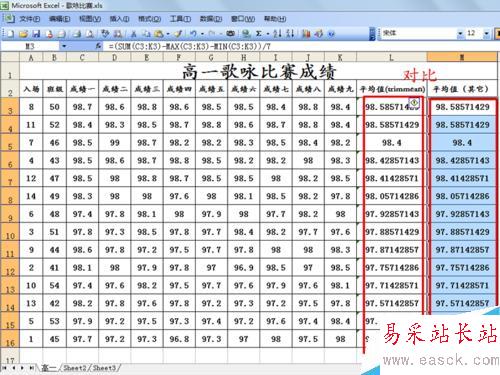 excel2003中trimmean函數的應用