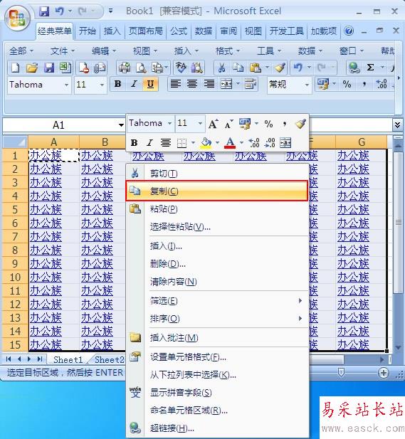 刪除復(fù)制到Excel表格中的超鏈接