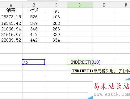 Indirect函數(shù)在excel表格中的使用