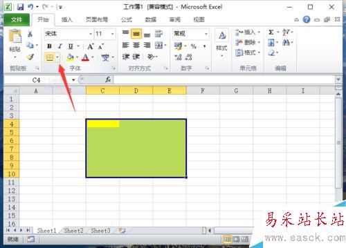 Excel2010中添加區域顏色看不到網格線解決方法