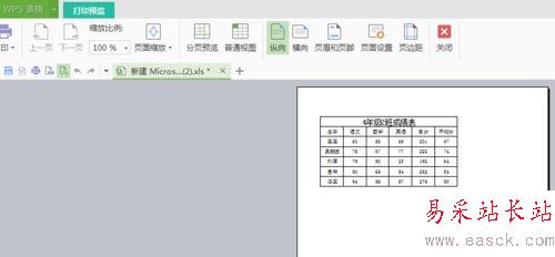 excel調(diào)整打印預(yù)覽的大小的設(shè)置方法