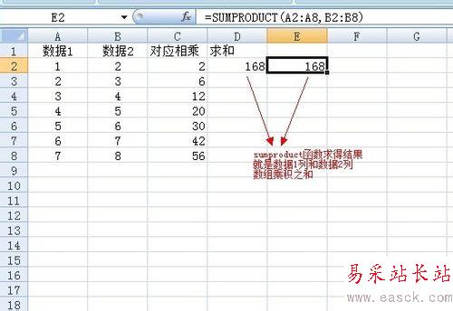 sumproduct函數的使用方法及實例