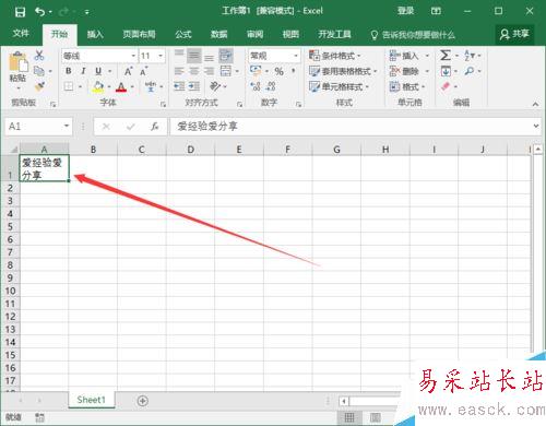 Excel2016一個單元格怎么分成兩行？Excel2016單元格分行教程