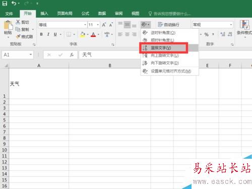 Excel2016文字怎么豎排？Excel2016文字豎向排列方法