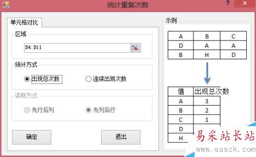 excel數(shù)據(jù)分析——統(tǒng)計相同參數(shù)出現(xiàn)次數(shù)