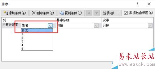 excel 2010教程之表格中的姓名按筆畫排序