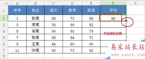 Excel中怎么快速計算平均值!