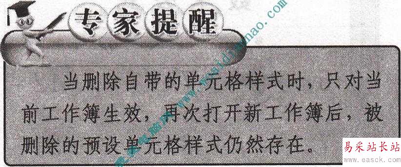 如何刪除EXCEL單元格樣式