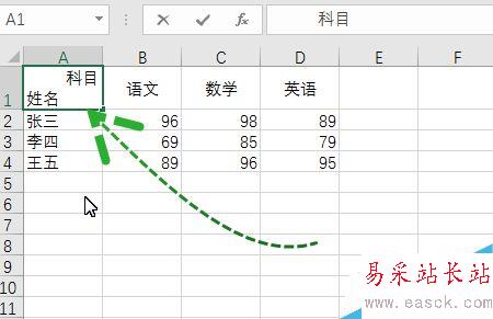 Excel怎么制作斜線表頭的簡單方法