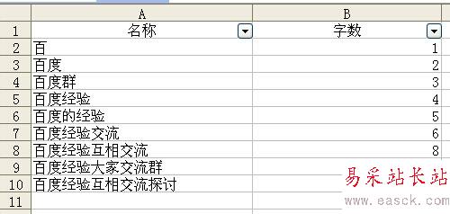 excel根據表格字數進行排列的設置方法