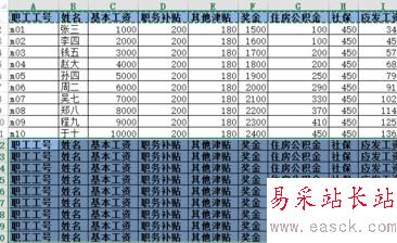 Excel如何批量插入表頭4