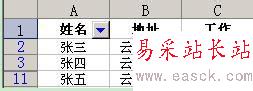 如何在excel中查找人名或按姓氏顯示