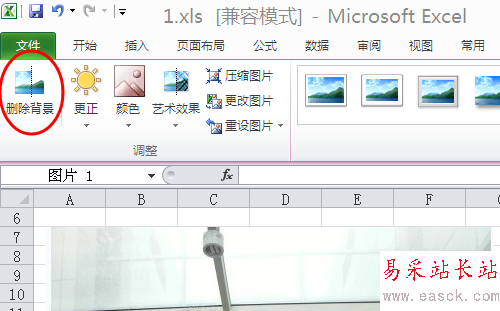 妙用excel清除圖片背景