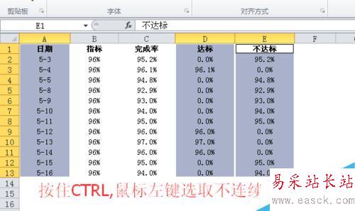 EXCEL柱形圖雙色圖表做法