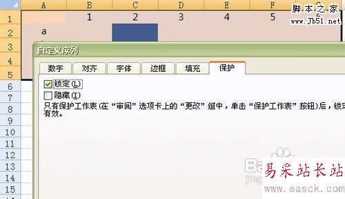 Excel工作表保護設置
